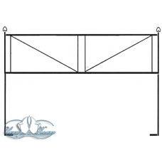 Ограда металлическая ОМ1