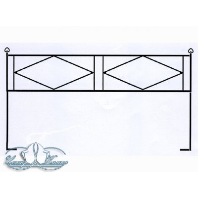 Ограда металлическая ОМ11