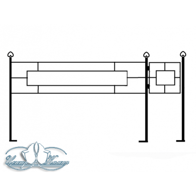 Ограда металлическая ОМ17
