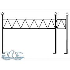 Ограда металлическая ОМ2