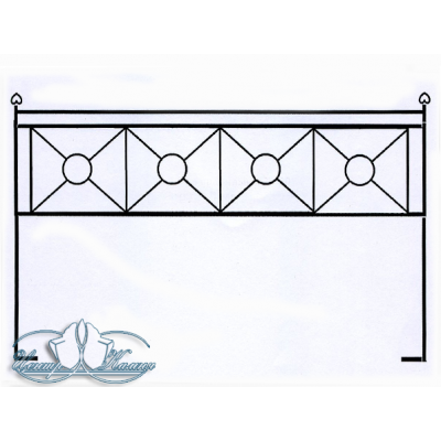 Ограда металлическая ОМ23
