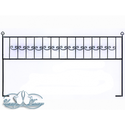 Ограда металлическая ОМ25