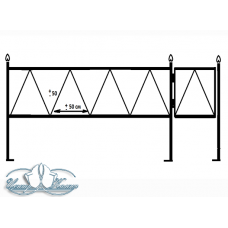Ограда металлическая ОМ3