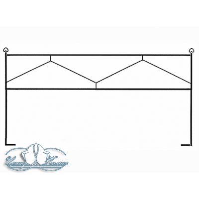 Ограда металлическая ОМ7