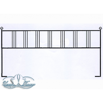 Ограда металлическая ОМ9